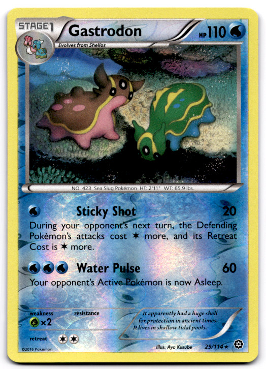 Gastrodon Reverse Holo Rare XY - Steam Siege 29/114 NM