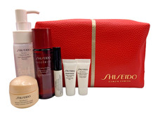 Shiseido 7 Piece Skincare Travel Set  Cosmetic Bag