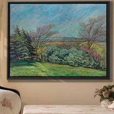 Vintage Landscape Oil Painting Canvas Rustic Wall Art Decor Rural Artwork Print