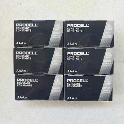Duracell Procell PC2400 (144PK) AAA 1.5V Alkaline Button Top Battery Pack of 144