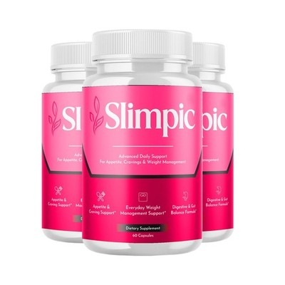 3-Pack Slimpic Capsules - Slim Pic Daily Support for Weight Management -180 Caps