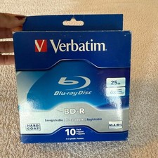 Verbatim Blu-ray Disc BD-R 25GB 6x Speed 10-Pack Spindle Blue White