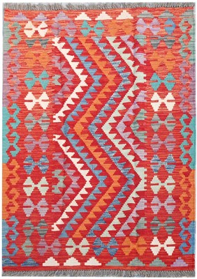 Tash Vintage Türkische Handarbeit Afghan Läufer Wollteppich Kelim Rug 150x100cm