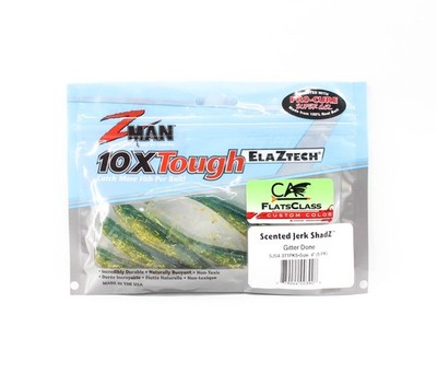 Zman Soft K�der Jerk ShadZ 4 Zoll 5/Pack Gitter Done (3908)