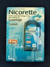 Nicorette 4mg Nicotine Lozenges for Smoking Cessation Ice Mint - 20 Count, 03/27