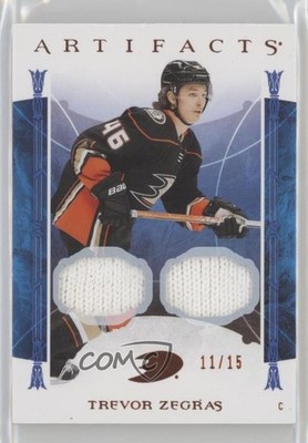 2022-23 Upper Deck Artifacts Orange Material Relics 11/15 Trevor Zegras #59 11nq