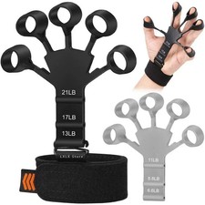 Hand Grip Strengthener Adjustable Finger Trainer Forearm Exercise Gym Tool