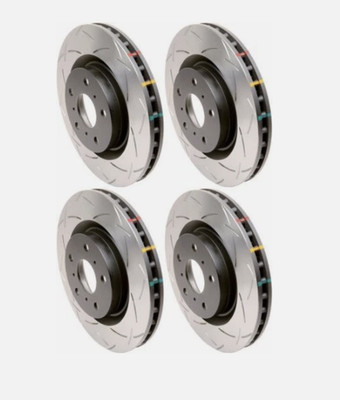 DBA FRONT AND REAR SLOTTED BRAKE ROTORS SET T3 4000 SERIES FOR 06-07 SUBARU WRX