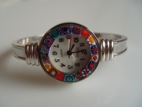 Muranoglas Damenuhr, Murano Glas Trend Mode Uhr, Schmuck Damen NEU Armbanduhr - Picture 5 of 8