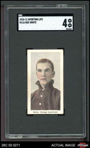 1910 M116 Sporting Life Doc weiß weiß weiß Sox SGC 4 - SEHR GUTER ZUSTAND/EX - Bild 1 von 3