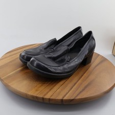 b.o.c. by Born Women's Size 8 M Black Leather Block Heel Loafer Dress Shoes