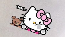 Hello Kitty Decal Sticker Truck Vehicle Window Wall Car Free Shipping