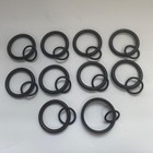 Pottery Barn Quiet-Glide Cast Iron Black Curtain Clip Rings Lg 1.25" - Set of 10