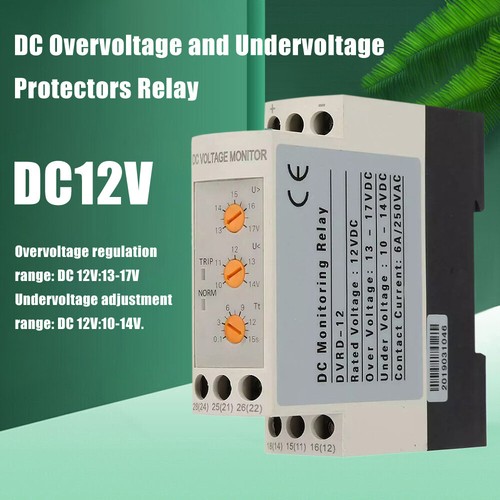 DVRD 12V/V24/36V/48V Low Voltage Surge Protection Relay over/under voltage - Afbeelding 3 van 33