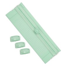 Paper Cutter Trimmer, A4 Straight Portable Paper Slicer,with 3 Blade, Green