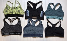 Lot Of 6 Victoria'sSports Bras Sz Small  Victorias Secret Under Armour Puma