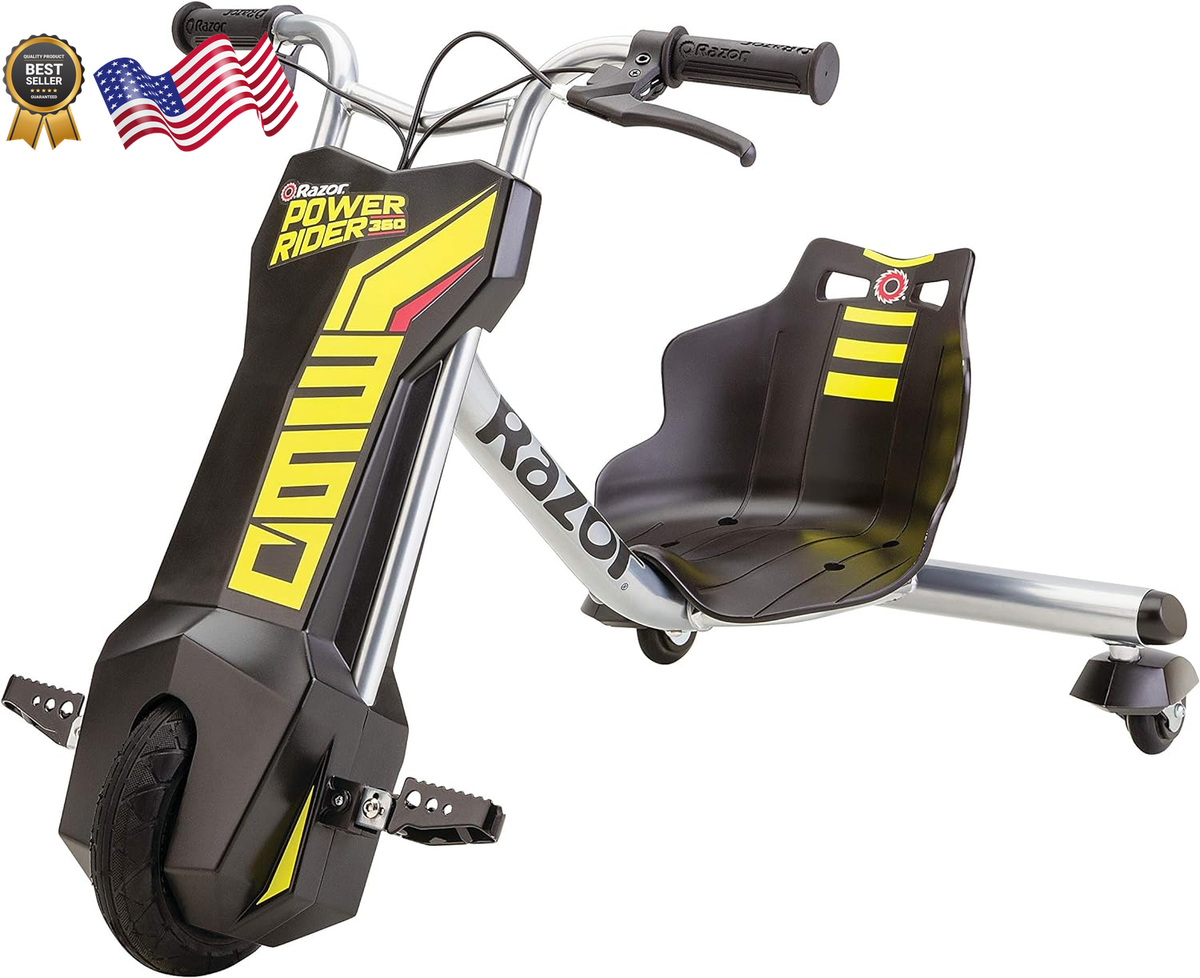 Power Rider 360 9 MPH Drifting Trike Ride-On Electric Powered