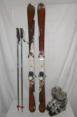 K2 SKI '' BURNIN LUV '' TOP LADY ALLROUND CARVER 153 CM + SKISCHUHE GR: 39 IM SET