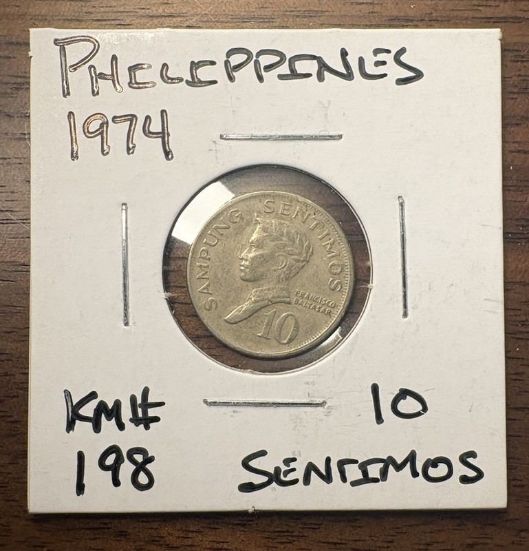 1971 Philippines 10 Sentimos Avg Circ Denver Minted Perfect Mint Condition