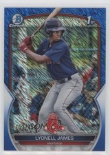 2023 Bowman Chrome Prospects Blue Shimmer Refractor 53/150 Lyonell James uk2