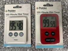 POLDER 100 Minute Mini Timer (2 Styles Red or...