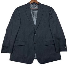 Jos A Bank Signature Collection Wool Blazer Charcoal Gray Sport Coat Mens 44S
