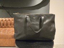 Knomo Mayfair Luxe Derby 14” Full Grain Leather Tote Laptop Bag Black RRP £329