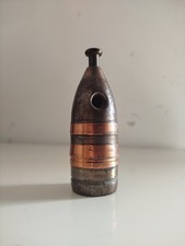 Projectile d’obus ancien 35 mm transformé en coupe‑cigare – militaria trench art