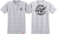 SPITFIRE FLYING CLASS TSHIRTIC SS TSHIRT SMALL ASH/BLK