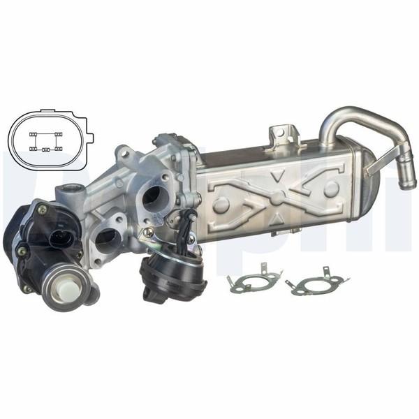 Delphi Agr-Ventil 12V FüR VW Passat B7 Seat Alhambra Leon Golf Plus V Skoda-image