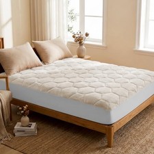 Faux Rabbit Fur Fitted Sheet Queen Size - Luxury Queen(60"x75"x18") White