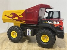 Tonka Turbo Diesel Dump Truck With Flames - Pressed Steel 1999 - XMB-975