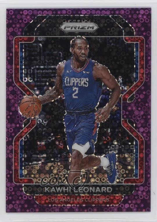 2021-22 Panini Prizm Fast Break Purple Prizm 53/75 Kawhi Leonard #71 09br