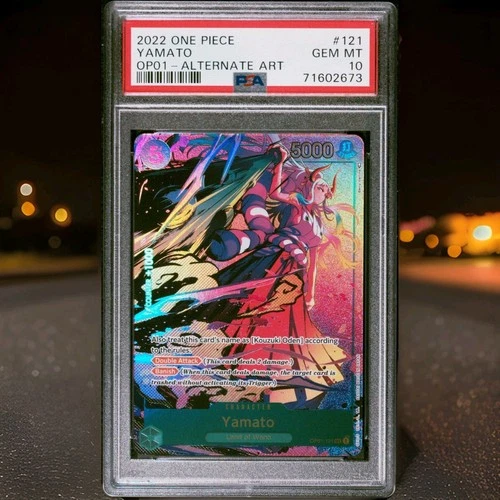 2022 One Piece OP01-Romance Dawn #121 Yamato SEC Alt Art PSA 10