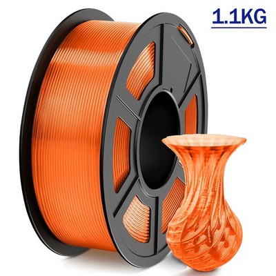 JAYO 1,1KG PLA+ 3D Drucker Filament 1,75mm Transparen Orange Hohe Festigkeit