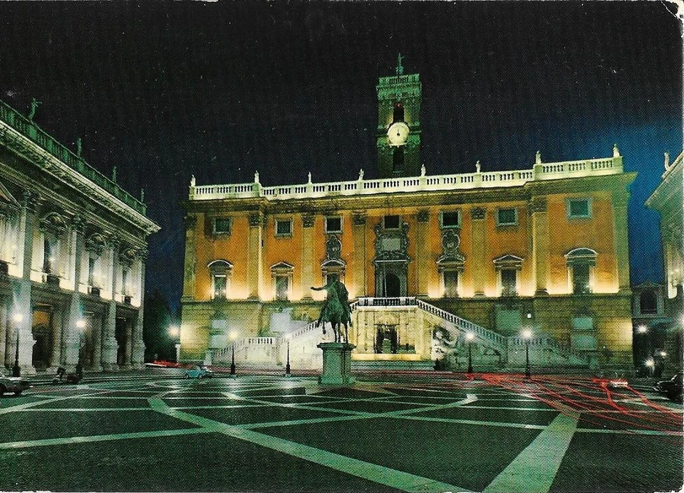 Ak Rom, Kapitol bei Nacht um 1980 - Bild 1 von 1