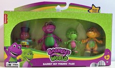 Barney's World Hey Friends 4 Pack Figures Fisher Price NEW