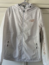 New Balance Women's Activewear Windbreaker Jacket White Size Large NWT
