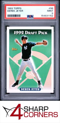 1993 TOPPS #98 DEREK JETER RC YANKEES HOF PSA 9