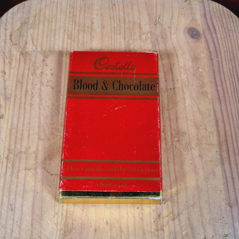 ELVIS COSTELLO Blood & Chocolate Cadburys Bar Case Cassette Tape 1986 New Wave - Image 2 of 4