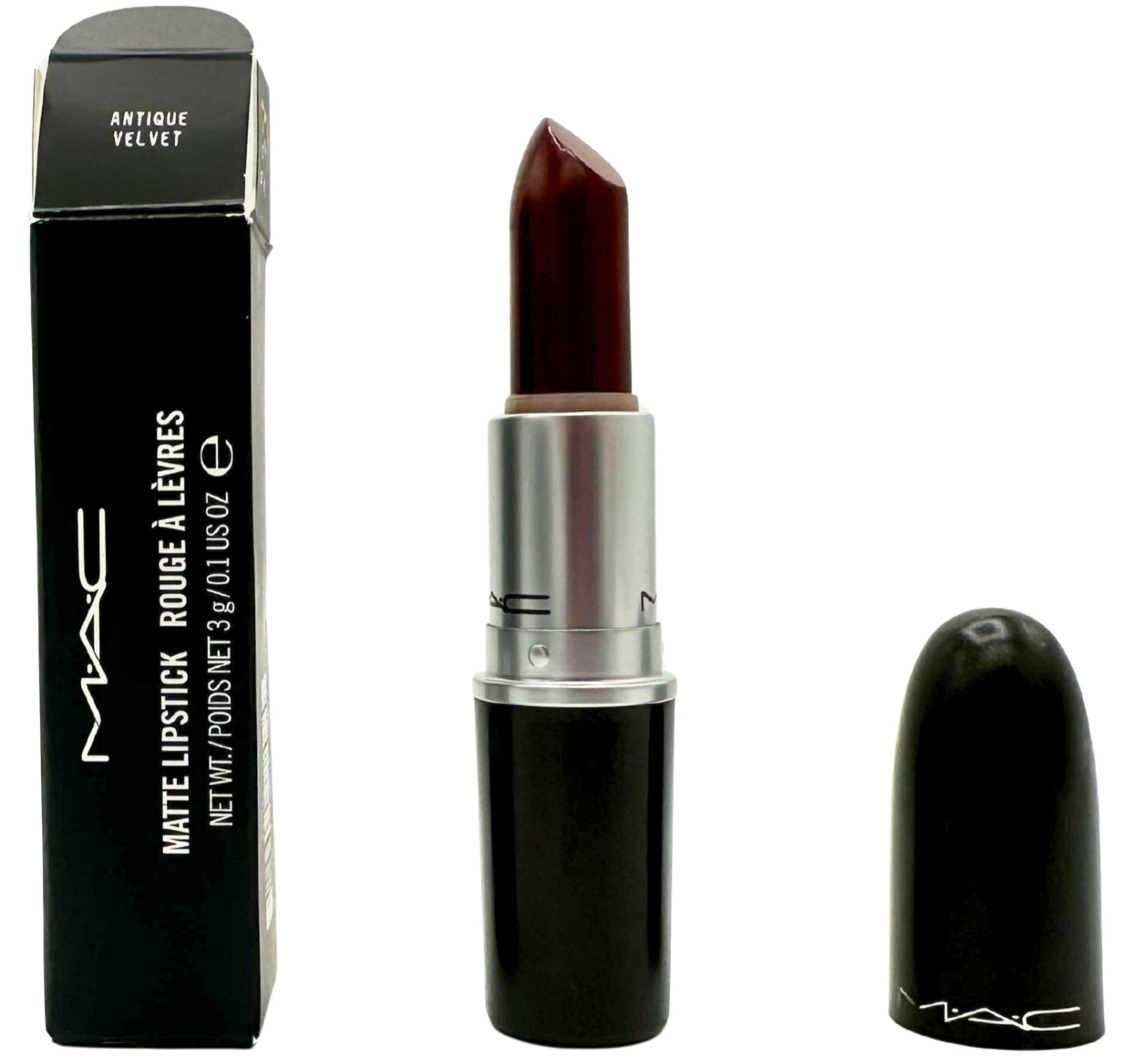 Rossetto MAC Cosmetics Antique Velvet Matte - Colore Pieno e Opaco