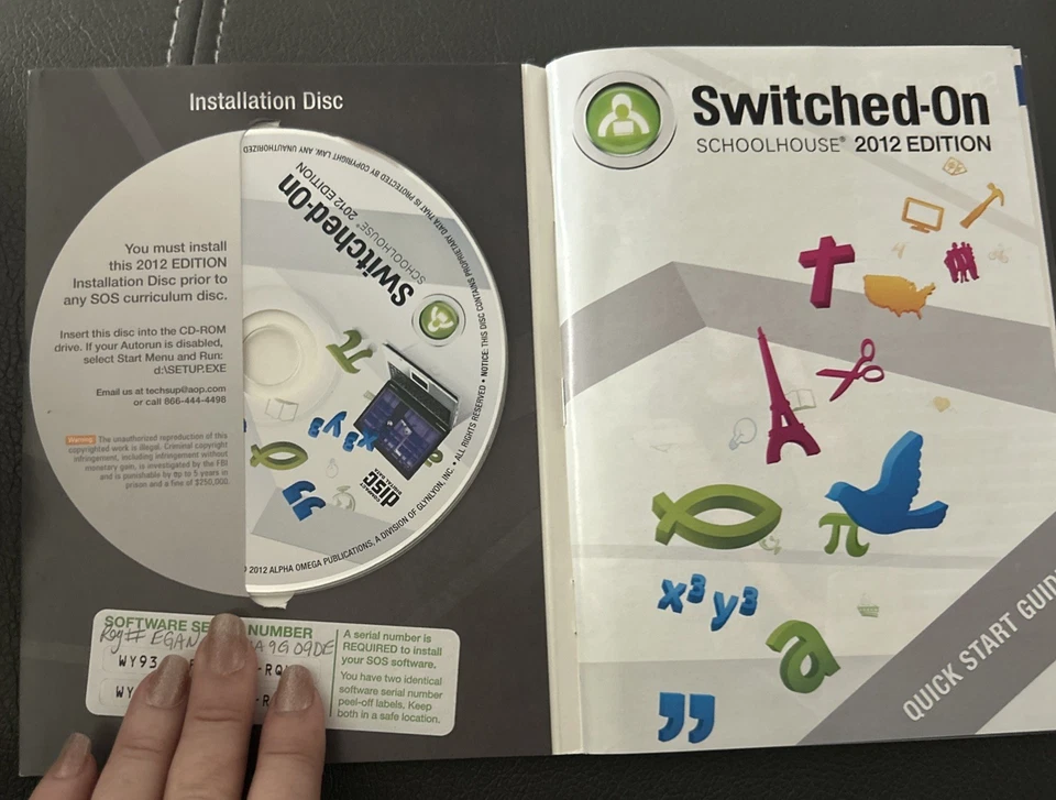 Switched-On Schoolhouse Installation Discs & Guide (Software) 2012 - Image 2 of 2