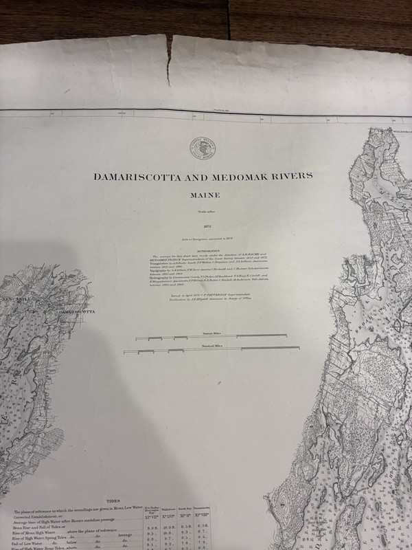 Damariscotta And Medomak Rivers Maine- United States Coast Survey