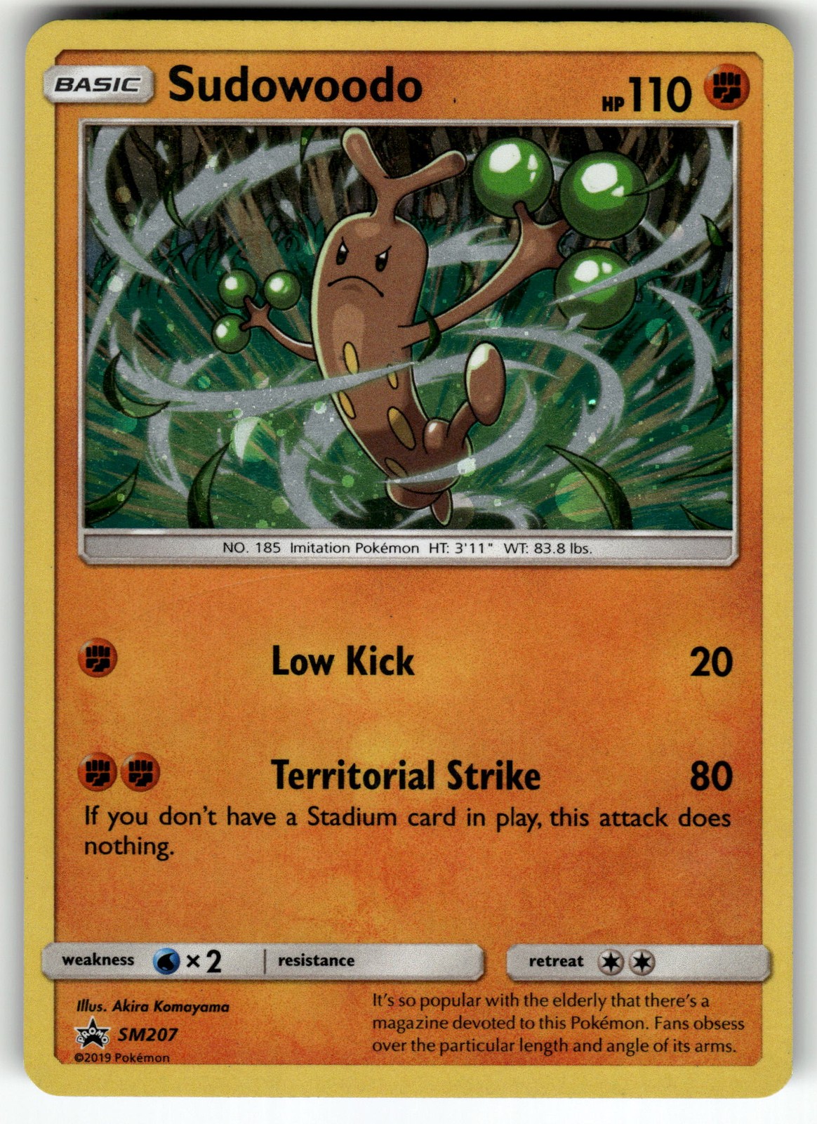 Sudowoodo SM207 SM Promos LP Pokemon Card TCG
