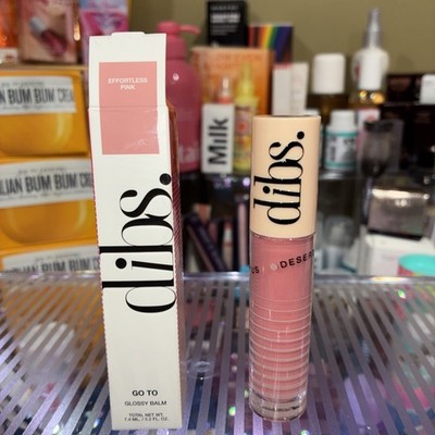 Dibs Beauty Go To Glossy Balm Effortless Pink 0.2oz/7.4mL NIB