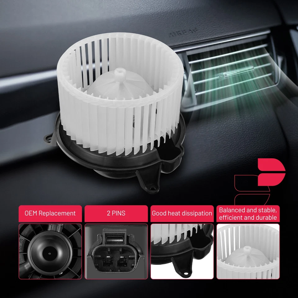 Motor soplador calentador HVAC con ventilador 700101 para GMC Sierra 3500 Cadillac 2003-2006 Foto 3 de 4