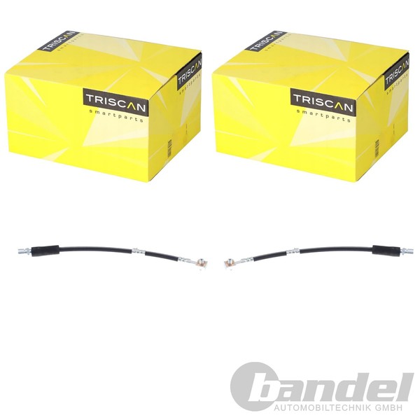 2X Triscan Bremsschlauch BremsschlÄUche SchlÄUche Vorne Passend FüR Opel Vectra-image
