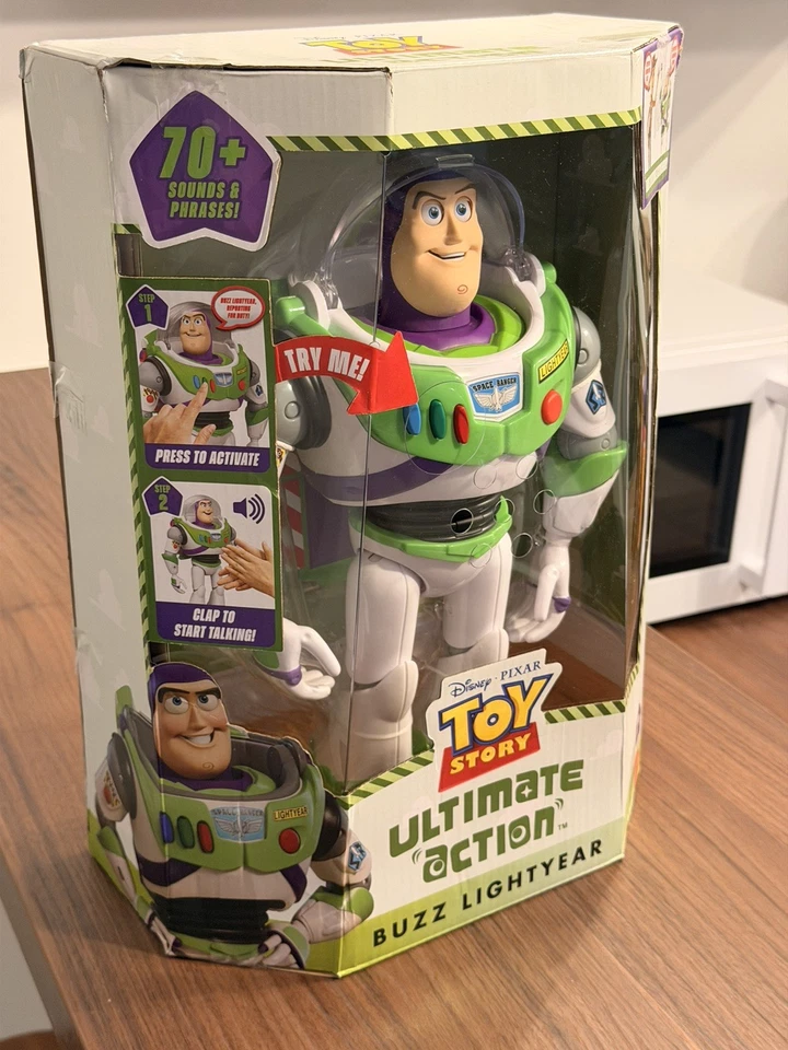 Disney Toy Story Ultimate Action Buzz Lightyear Neu New English Version - Bild 3 von 4