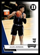 Jalen Johnson 2021 Panini Chronicles Draft Picks #364 Duke Blue Devils