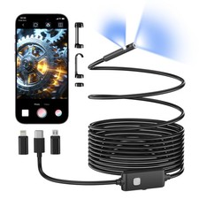 Dual-lens Endoscope Camera With Light 1920p Hd Borescope Inspection Camera Dual-lens Endoscope Camera With Light 1920p Hd Borescope Inspection Camera